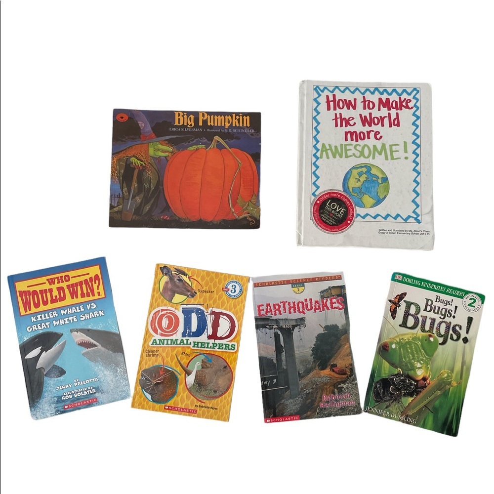 Lot of 6 Children Science,Activity, Story Books